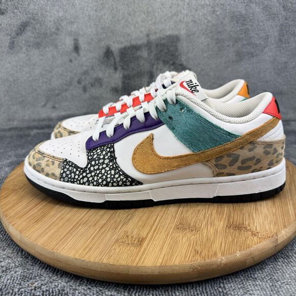 Nike Dunk Low SE Animal Pack Shoes Womens Size 8.5 Multi Color DN3866-100 - Picture 3 of 9